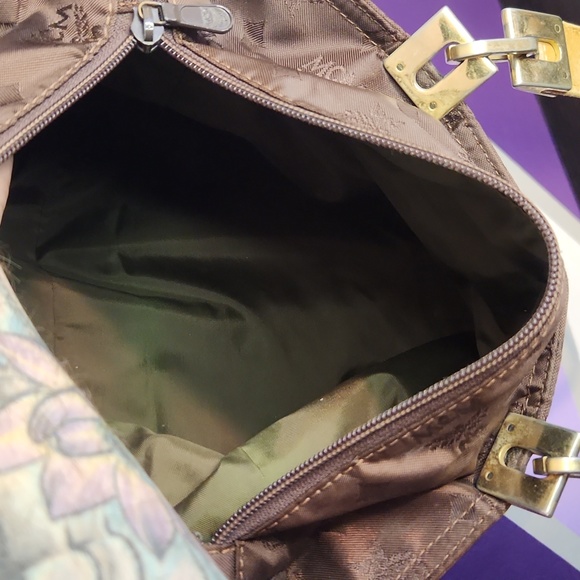 MCM Brown Monogram Nylon Zip Tote - Picture 15 of 15